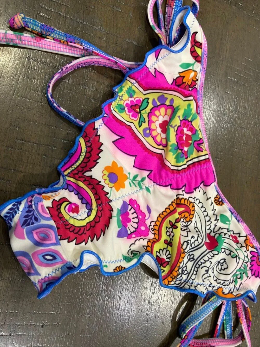 AGUA BENDITA Multicolor sequined swimsuit bottom, size S - Picture 10 of 11